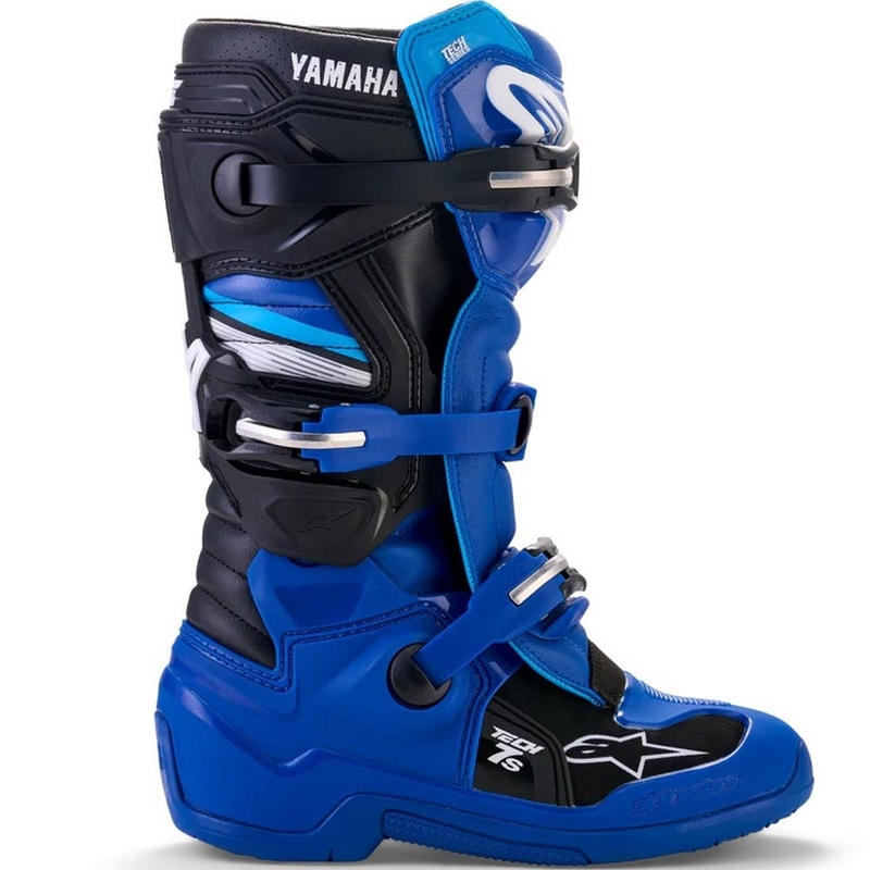 Alpinestars TECH 7 S YAMAHA Kinder-Motocross-Stiefel, blau-weiß-schwarze Kollektion
