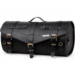 Motorradkoffer aus Leder mit Schloss RSA K183 schwarz