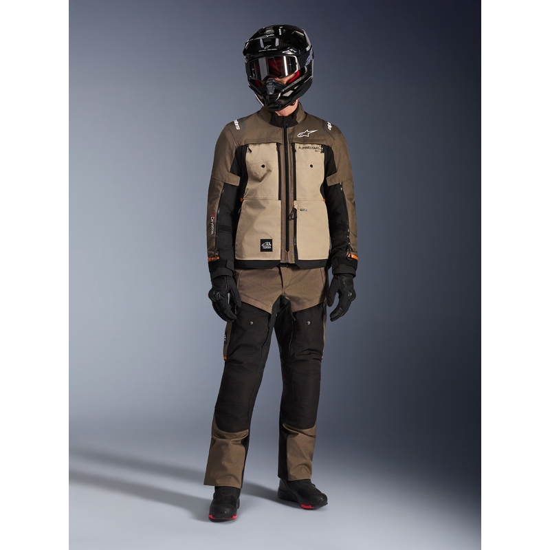 Alpinestars Cusco Drystar Motorradjacke braun-schwarz