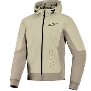 Alpinestars Radium Tech Hoodie, sandbraunes Motorrad-Sweatshirt
