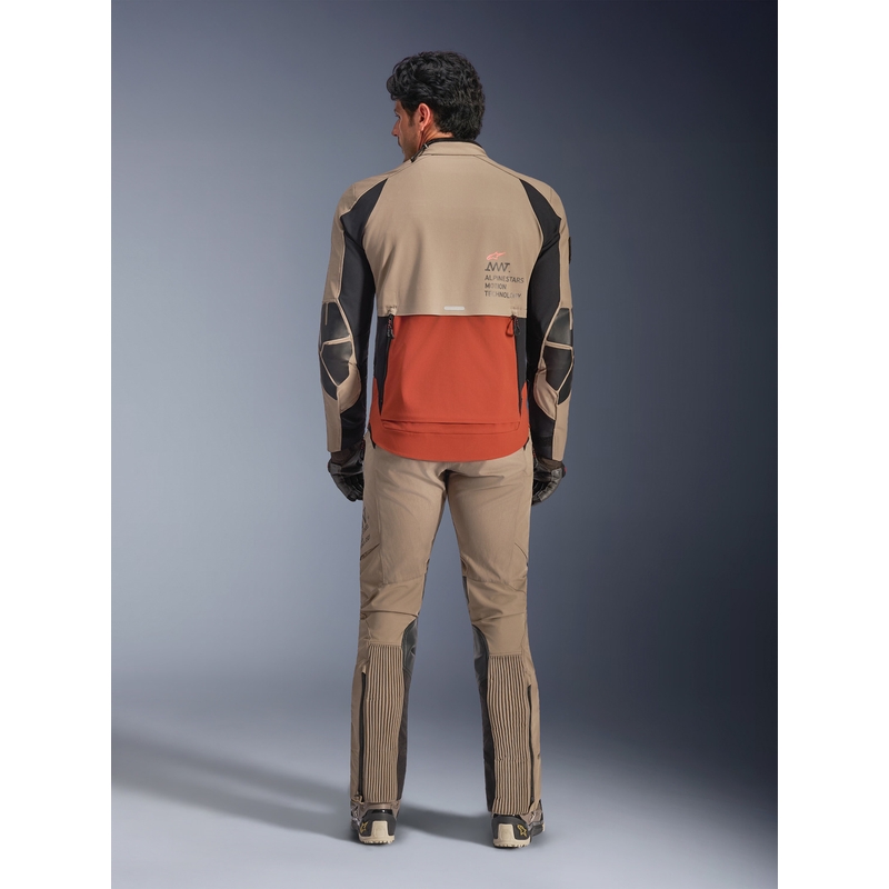 Alpinestars AMT-8 Stretch Drystar XF Motorradjacke braun-orange-schwarz