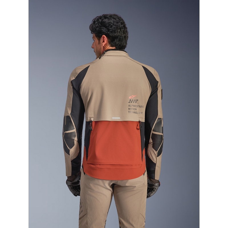 Alpinestars AMT-8 Stretch Drystar XF Motorradjacke braun-orange-schwarz