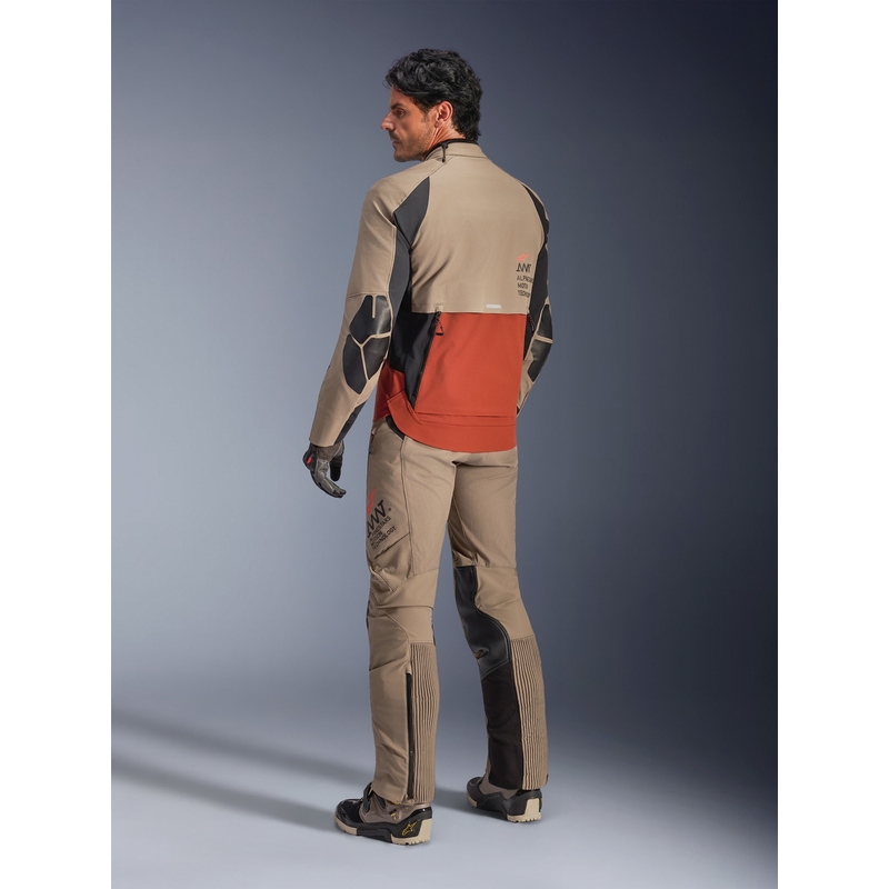 Alpinestars AMT-8 Stretch Drystar XF Motorradjacke braun-orange-schwarz
