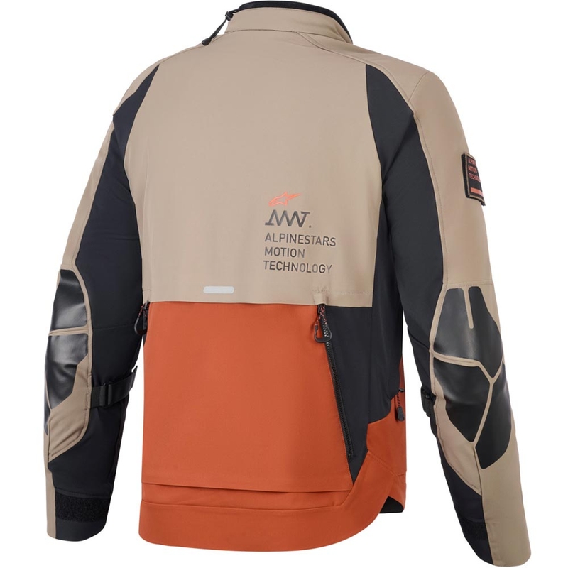 Alpinestars AMT-8 Stretch Drystar XF Motorradjacke braun-orange-schwarz