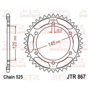 Ketten Rad JT JTR 867-42 42T, 525