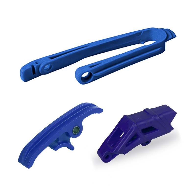 Kit chain guide & chain slider & chain sliding piece POLISPORT blau