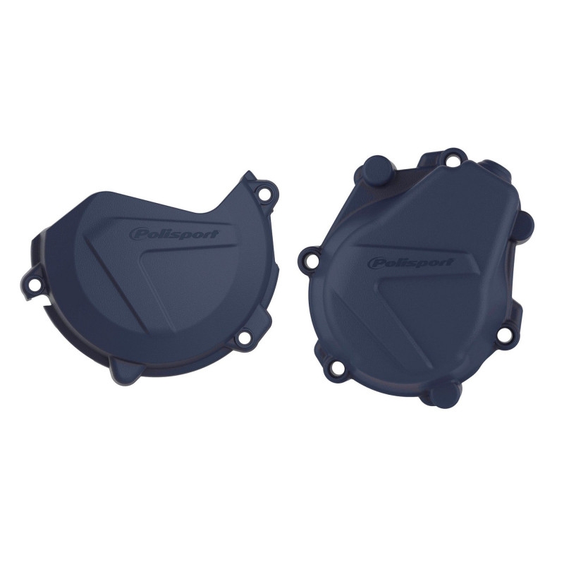 Clutch and ignition cover protector kit POLISPORT weiß