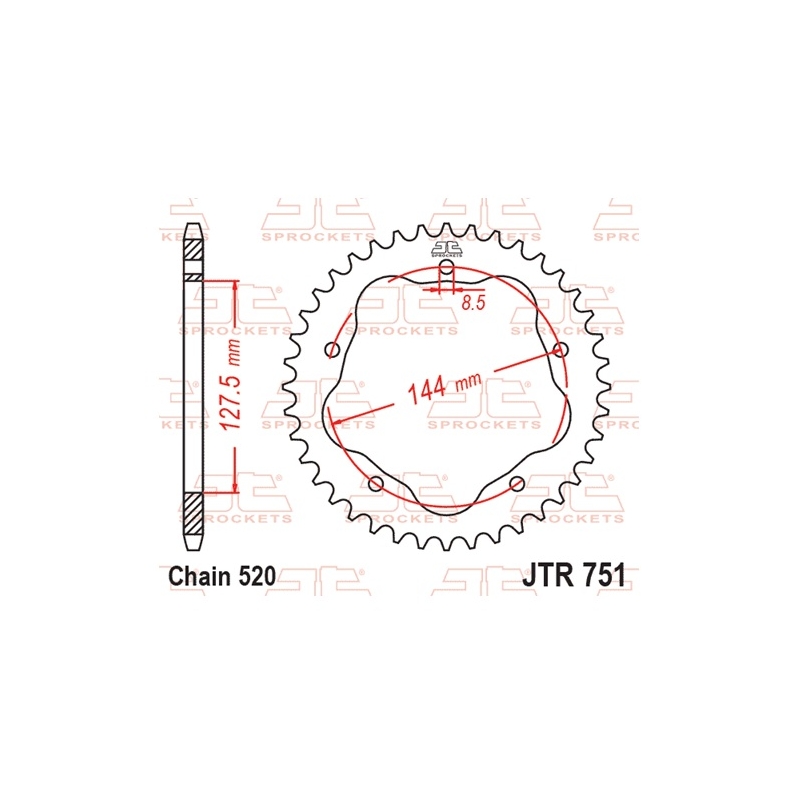 Ketten Rad JT 43T, 520