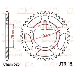 Ketten Rad JT JTR 15-46 46T, 525
