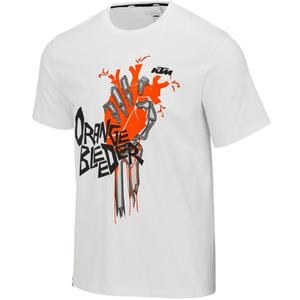 KTM Orange Bleeder T-Shirt weiß