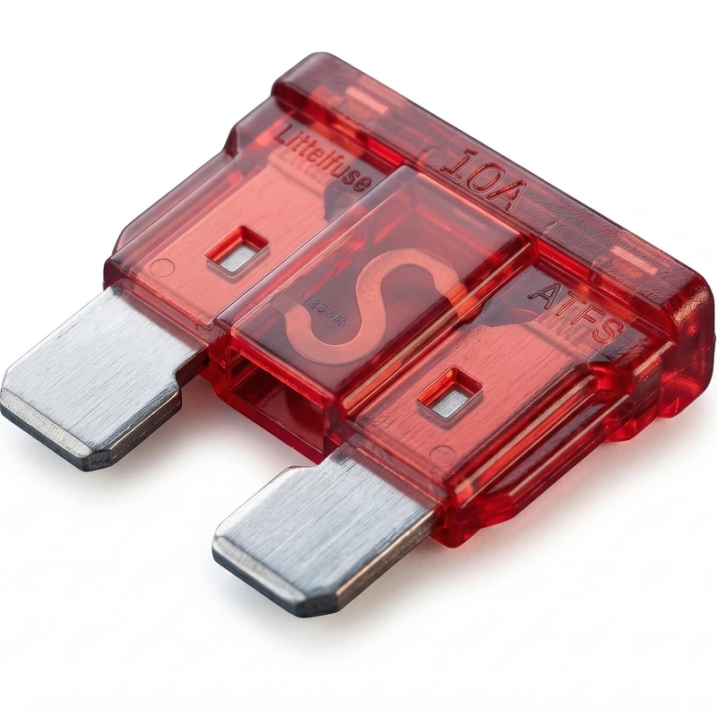 Flachsicherung MINI niedrig 10 A 10 Stück.