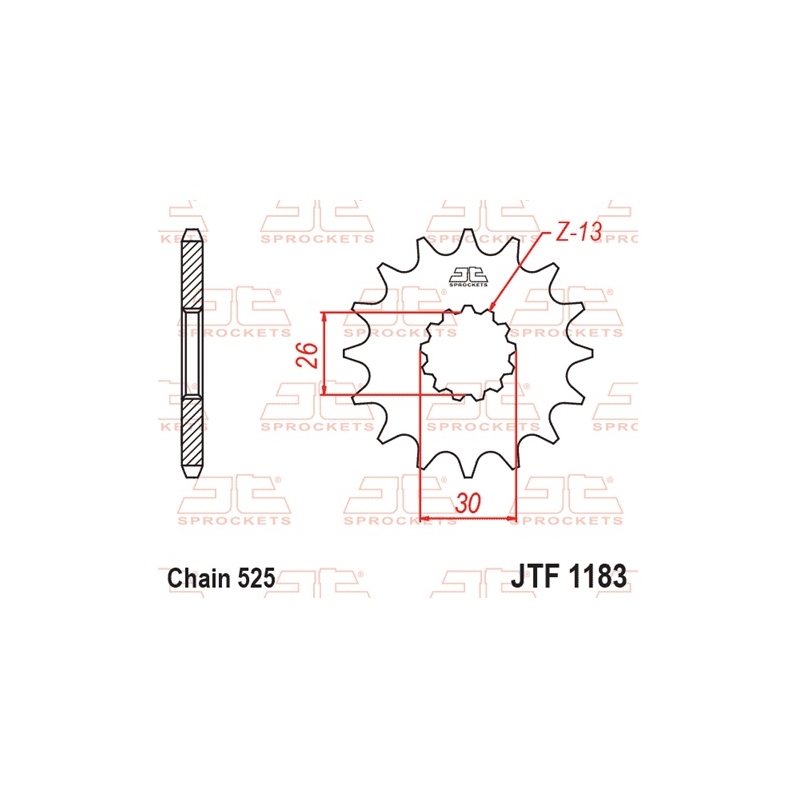 Ritzel JT 18T, 525