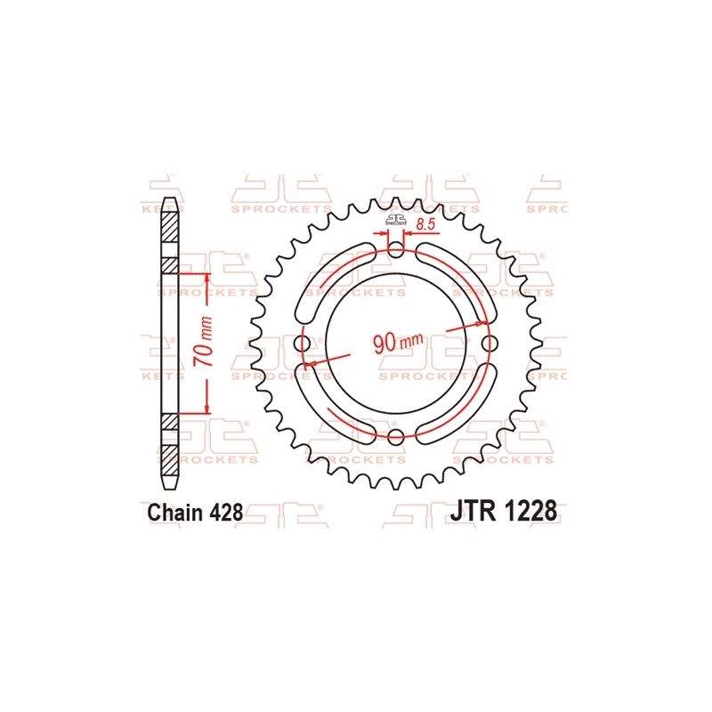 Ketten Rad JT 34T, 428