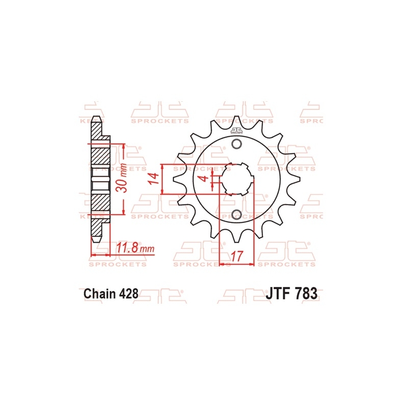 Ritzel JT 14T, 428
