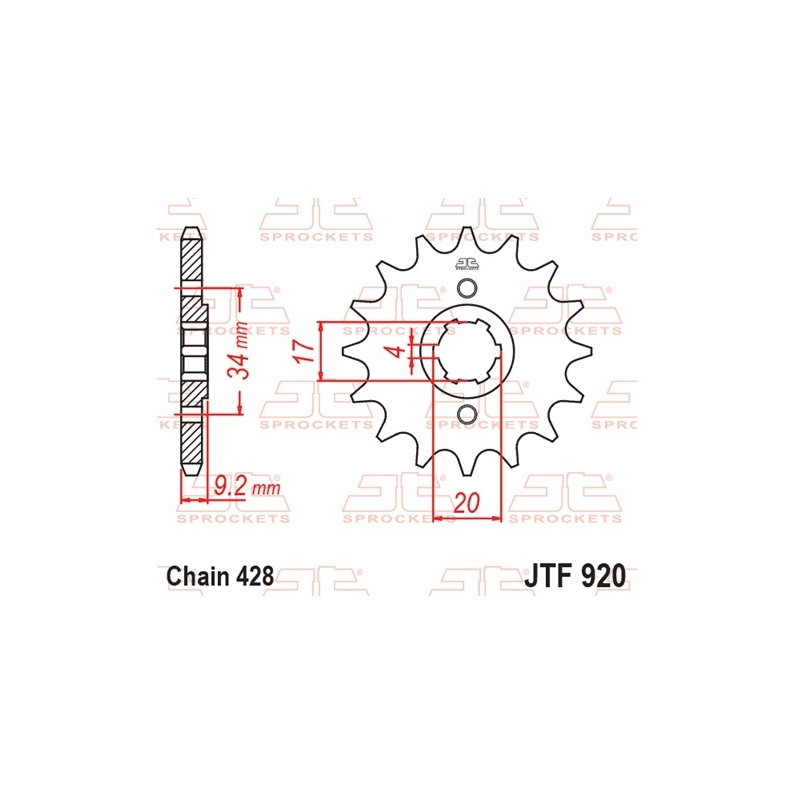 Ritzel JT 15T, 428