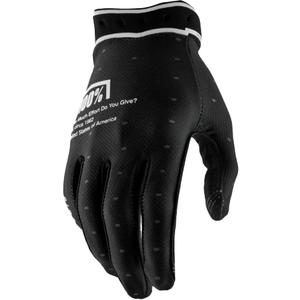 Motocross-Handschuhe 100% Ridefit schwarz