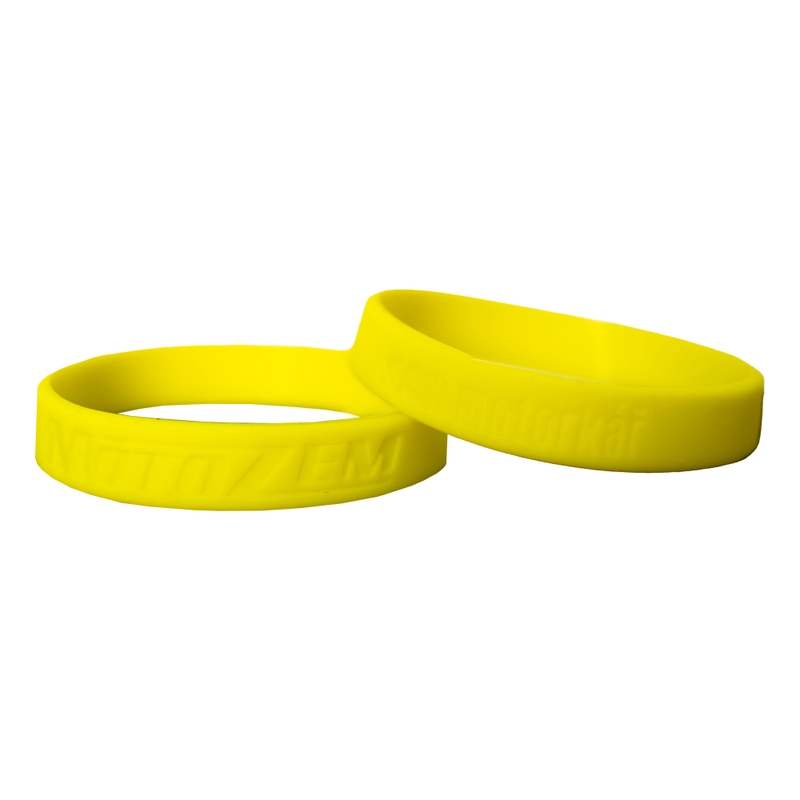 Armband MotoZem CZ Ich bin ein Biker gelb