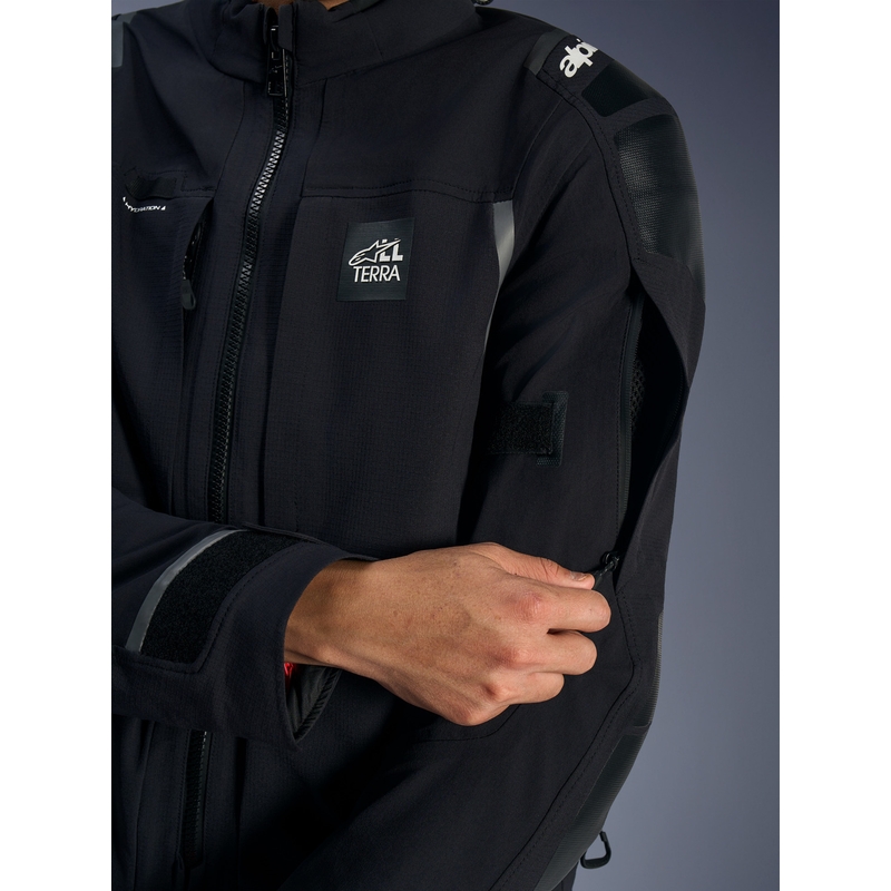 Alpinestars Andes PRO Drystar XF Motorradjacke schwarz-dunkelgrau