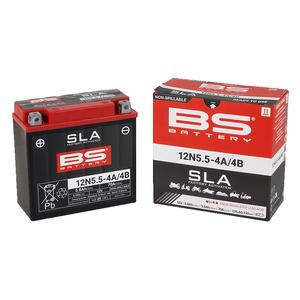 Werkaktivierte Motorradbatterie BS-BATTERY 12N5.5-4A (FA) SLA