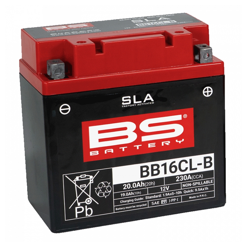 Werkaktivierte Motorradbatterie BS-BATTERY SLA