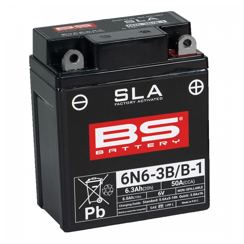 Werkaktivierte Motorradbatterie BS-BATTERY