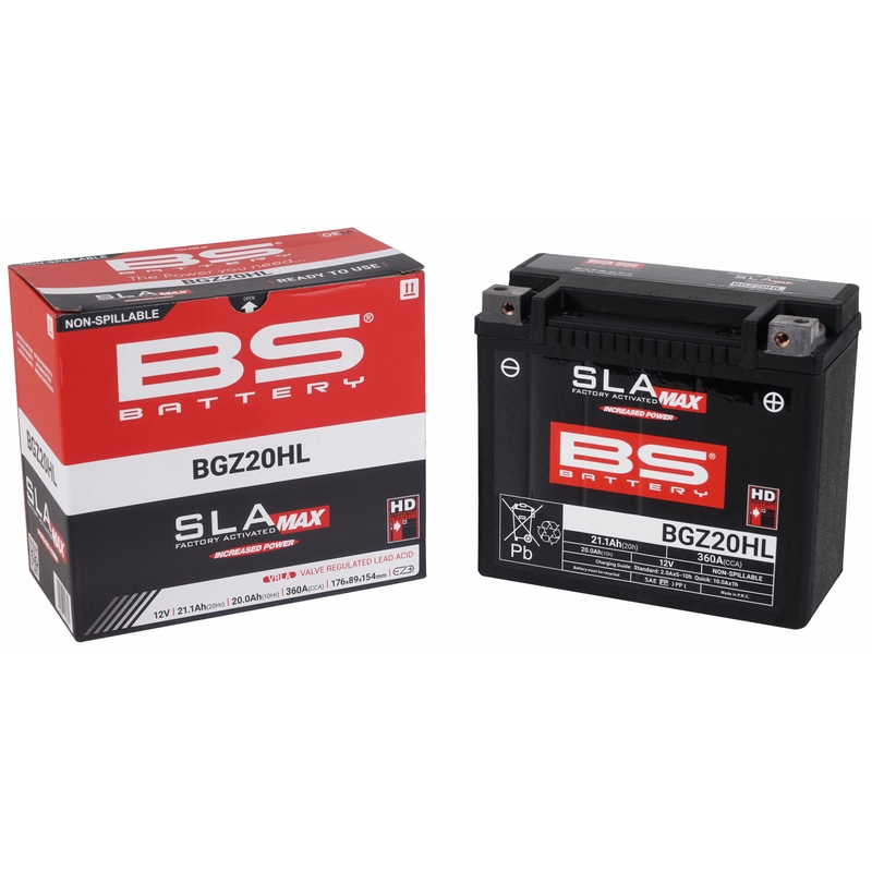 Werkaktivierte Motorradbatterie BS-BATTERY SLA MAX
