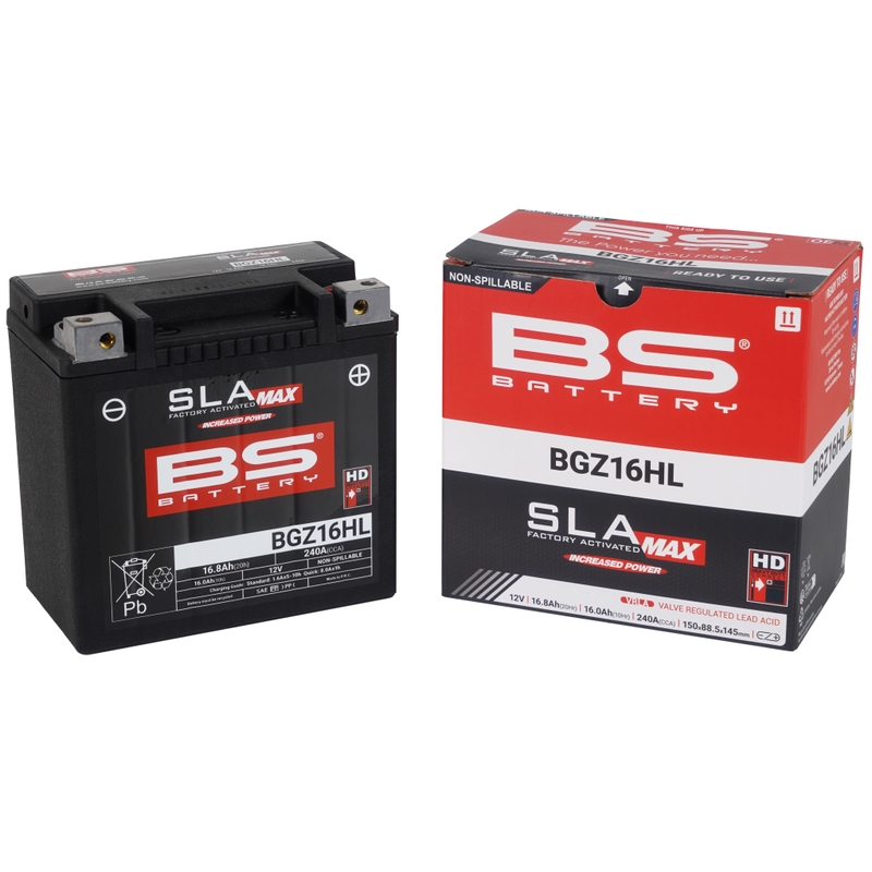 Werkaktivierte Motorradbatterie BS-BATTERY SLA MAX