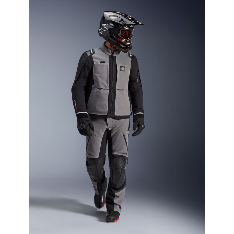 Alpinestars Andes PRO Drystar XF Motorradjacke Dunkelgrau-Schwarz
