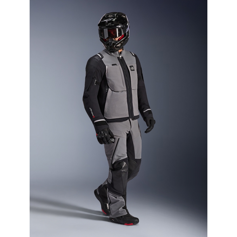 Alpinestars Andes PRO Drystar XF Motorradjacke Dunkelgrau-Schwarz