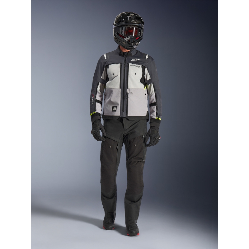 Alpinestars Cusco Drystar Motorradjacke hellgrau-hellblau-dunkelblau