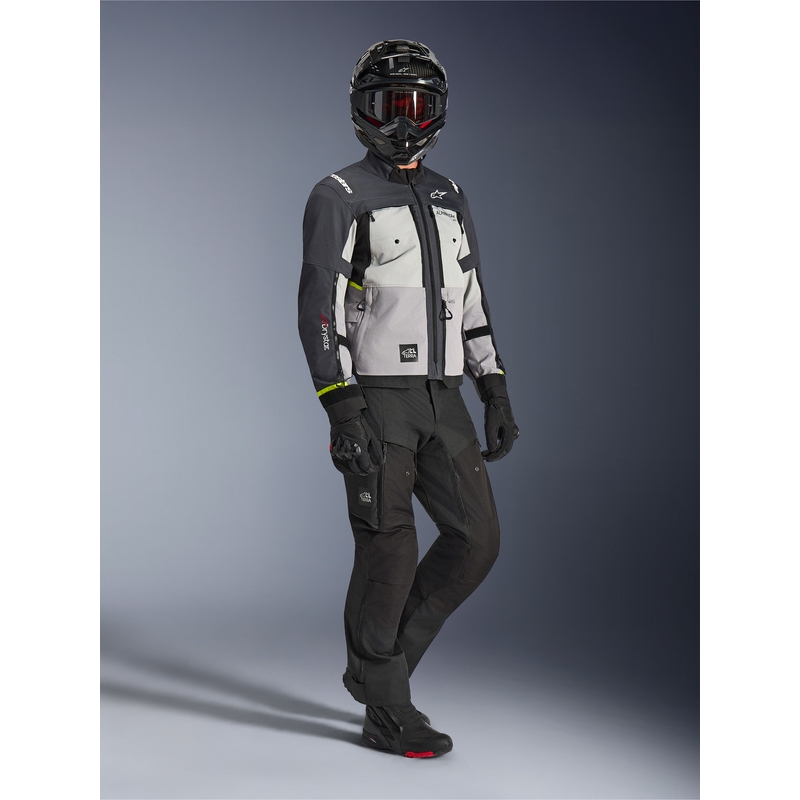Alpinestars Cusco Drystar Motorradjacke hellgrau-hellblau-dunkelblau