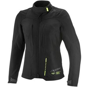 Damen-Motorradjacke IXON Tyr schwarz-fluoreszierend gelb