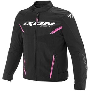Kinder-Motorradjacke IXON Striker 2 schwarz-fluoreszierend pink