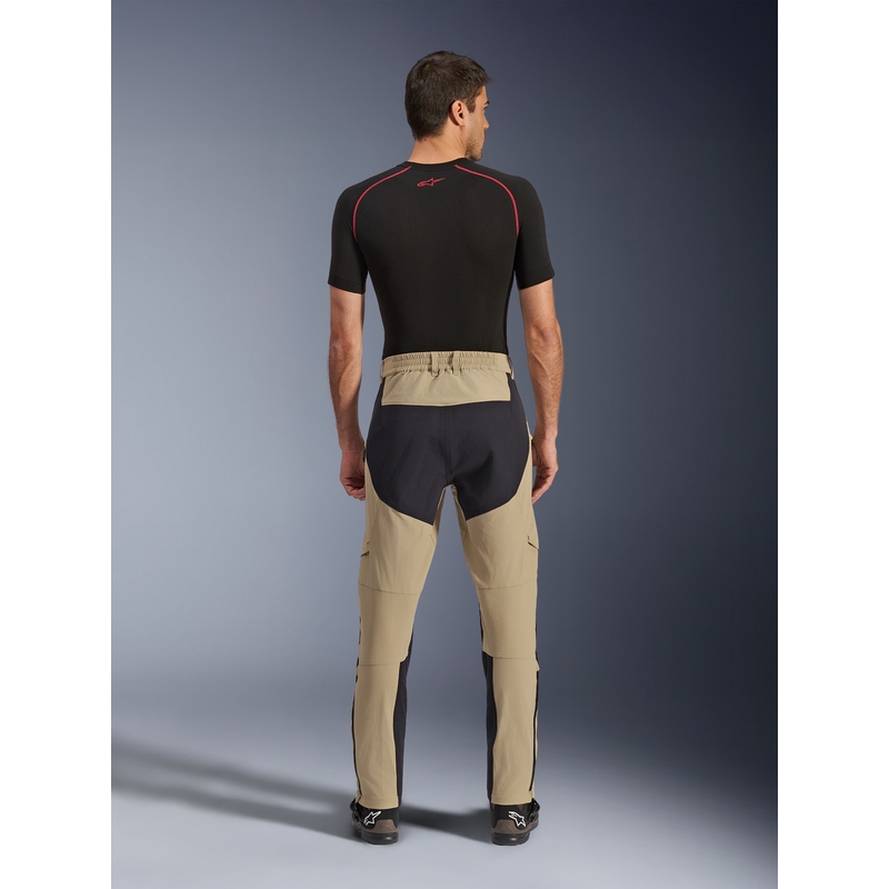 Alpinestars Explore AST Motorradhose, hellbraun-schwarz