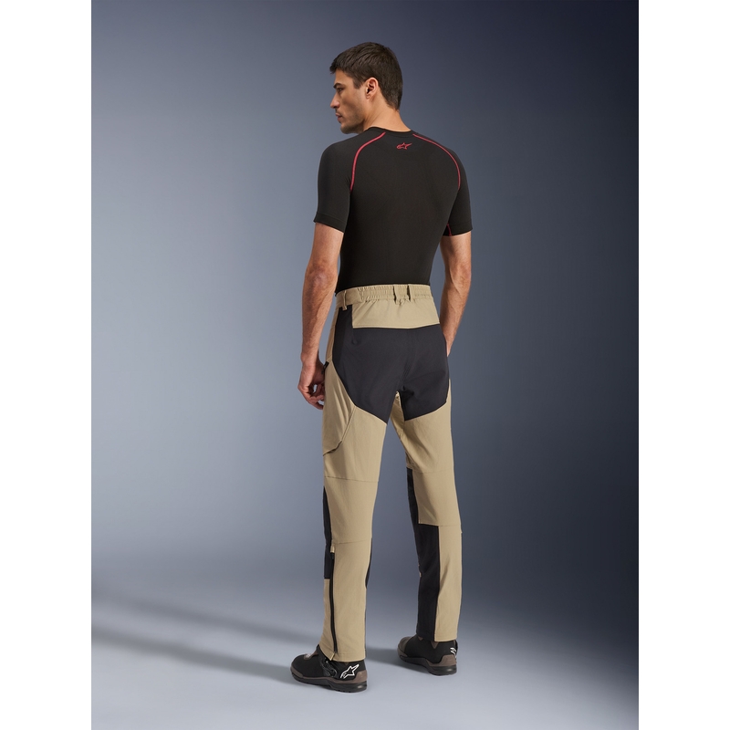 Alpinestars Explore AST Motorradhose, hellbraun-schwarz
