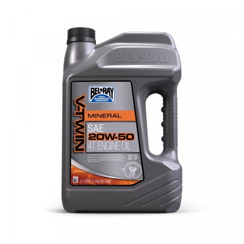 Motoröl Bel-Ray V-TWIN MINERAL 20W-50 4 l