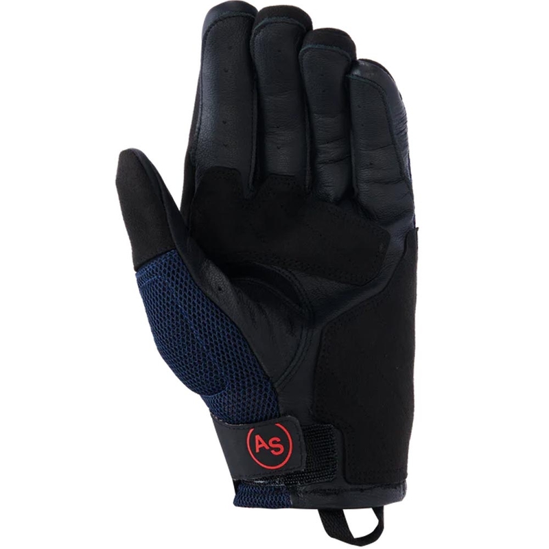 Alpinestars Manti Air Motorradhandschuhe dunkelblau-fluoreszierend rot-schwarz