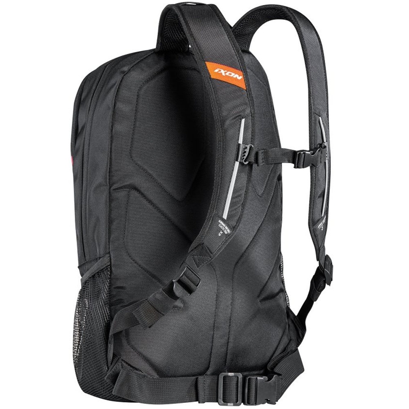 Motorradrucksack IXON R-Tension 23 schwarz-weiß-orange