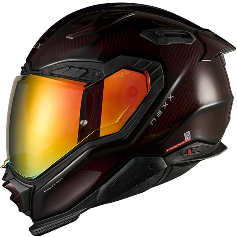 Nexx X.WST3 Lava Carbon Integralhelm für Motorräder, rot