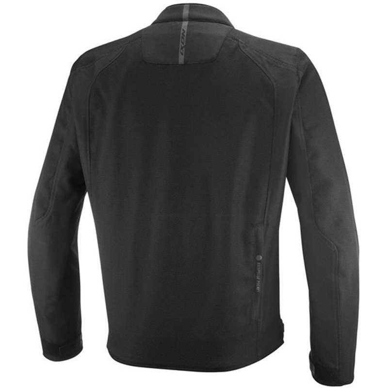 IXON Shadow Motorradjacke schwarz-weiß-fluoreszierend rot