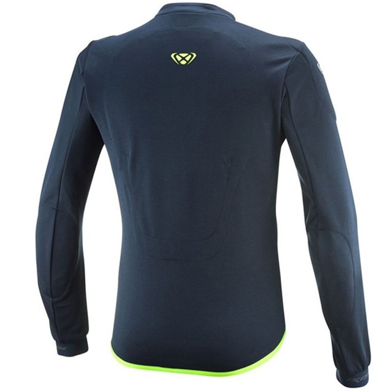 IXON Arma Motorrad-Sweatshirt blau-weiß-fluoreszierend gelb