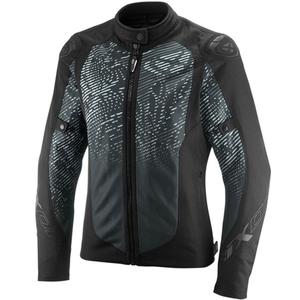 Damen-Motorradjacke IXON Artemis schwarz-weiß