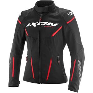 Damen-Motorradjacke IXON Striker 2 Air WP Lady schwarz-rot