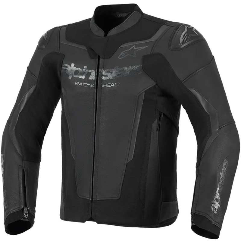 Alpinestars GP Force V2 Leder-Motorradjacke schwarz-schwarz