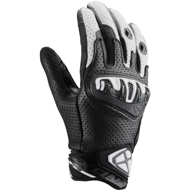 IXON Mirage Motorradhandschuhe aus Leder, schwarz-weiß