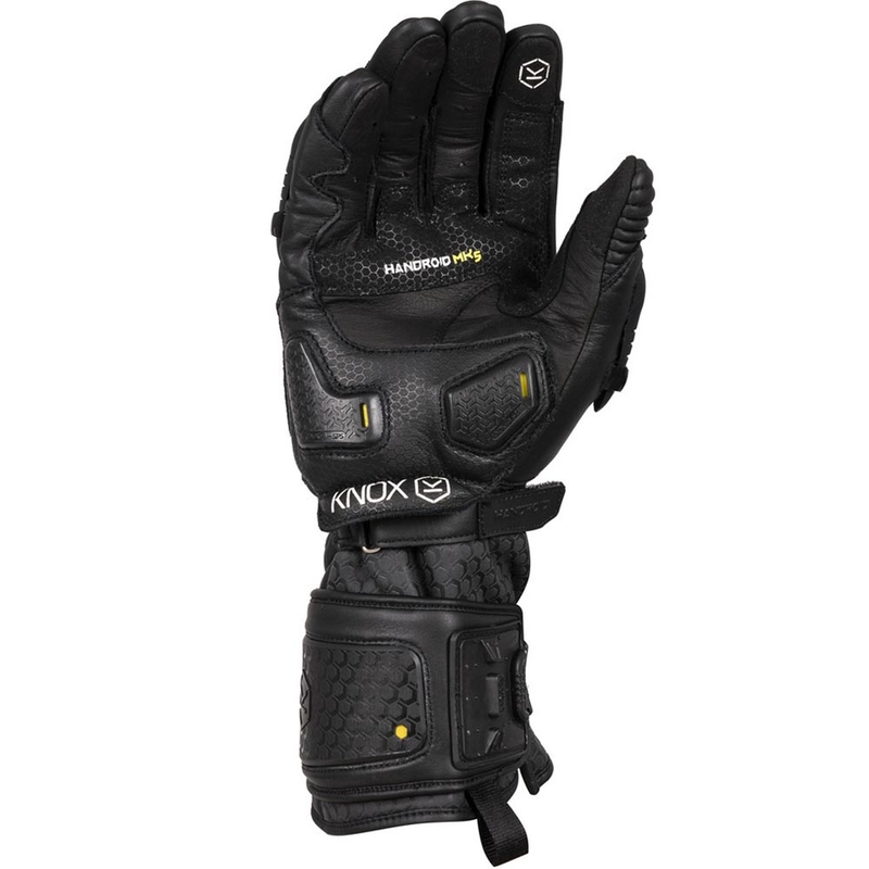 Knox Handroid All Black Mk5 Motorradhandschuhe Schwarz