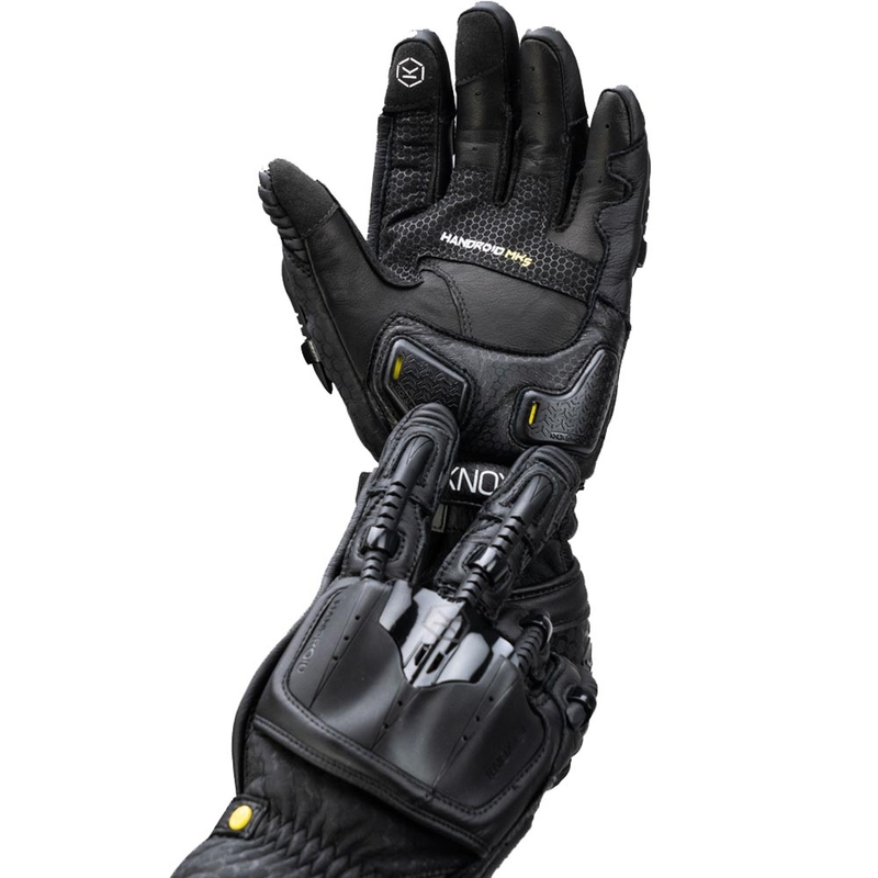 Knox Handroid All Black Mk5 Motorradhandschuhe Schwarz