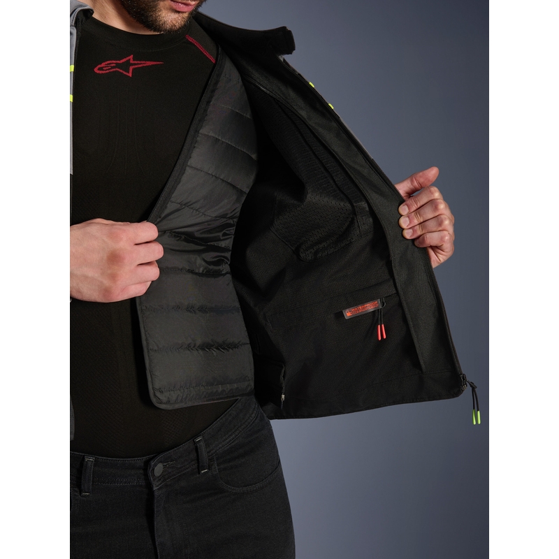 Alpinestars T-JAWS V4 Wasserdichte Motorradjacke Schwarz-Hellgrau-Grau