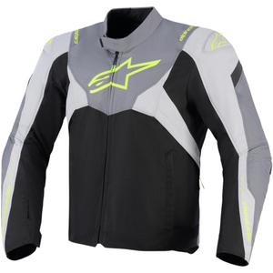 Alpinestars T-JAWS V4 Wasserdichte Motorradjacke Schwarz-Hellgrau-Grau