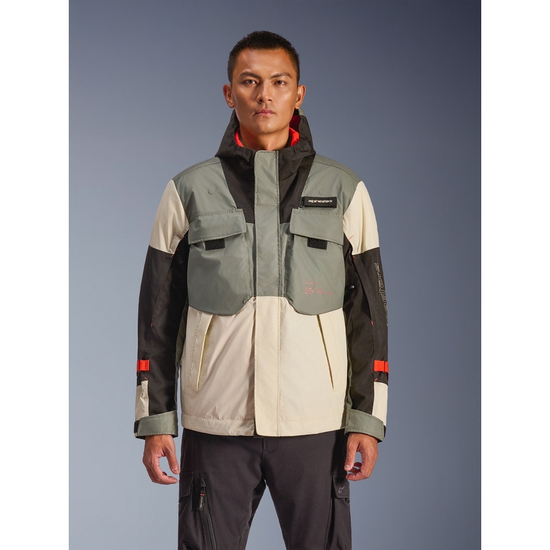 Alpinestars Mospher Wasserdichte Motorradjacke grau-schwarz